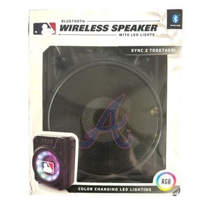 NIB Atlanta Braves Bluetooth Speaker with LED Lights